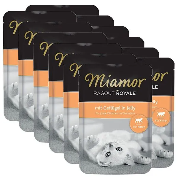 MIAMOR Ragout Royal Kitten hydina v želé 12 x 100 g