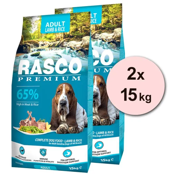 RASCO PREMIUM Adult Lamb & Rice 2 x 15 kg