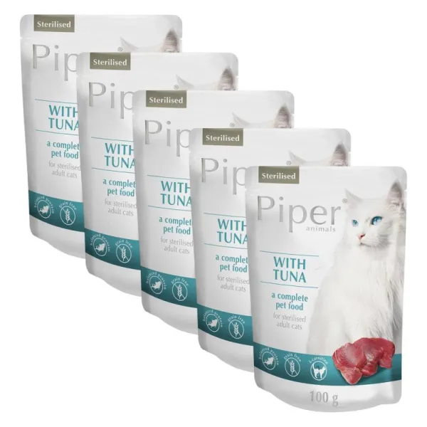 Kapsička Piper Cat Sterilised s tuniakom 5 x 100 g