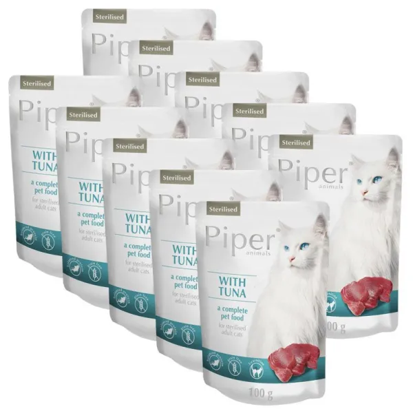 Kapsička Piper Cat Sterilised s tuniakom 10 x 100 g