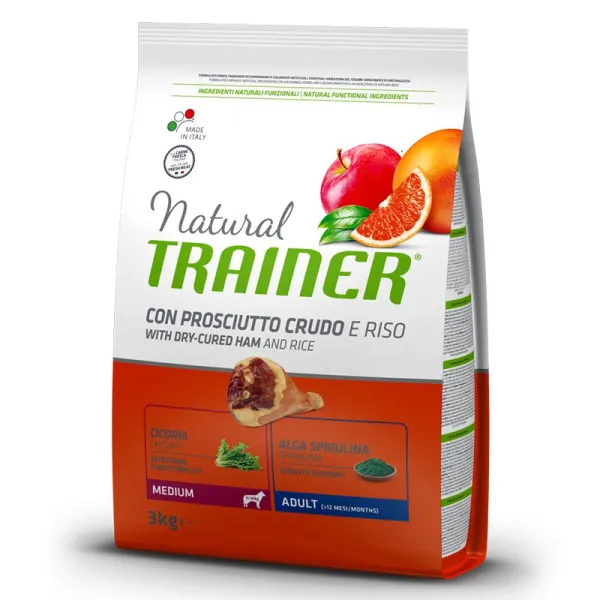 TRAINER Natural Medium Adult sušená šunka 3 kg