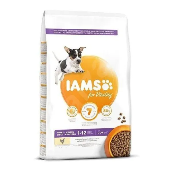 Iams Dog Puppy Small Medium Breed Chicken 12 kg