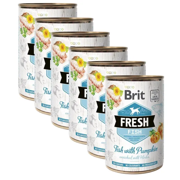 Konzerva Brit Fresh Fish with Pumpkin 6 x 400 g