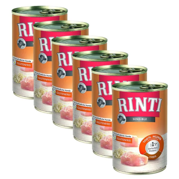 Konzerva RINTI SENSIBLE kura + ryža 6 x 400 g
