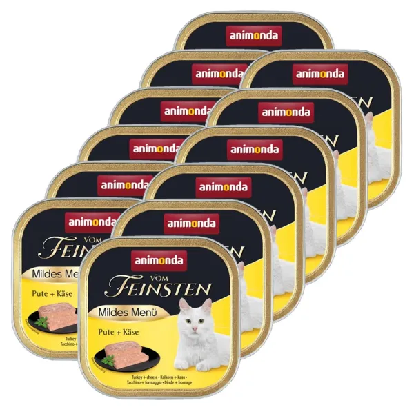 Animonda Vom Feinsten Cats - morka + syr 12 x 100g