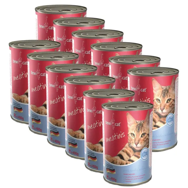 Konzerva BEWI CAT Meatinis SALMON 12 x 400 g