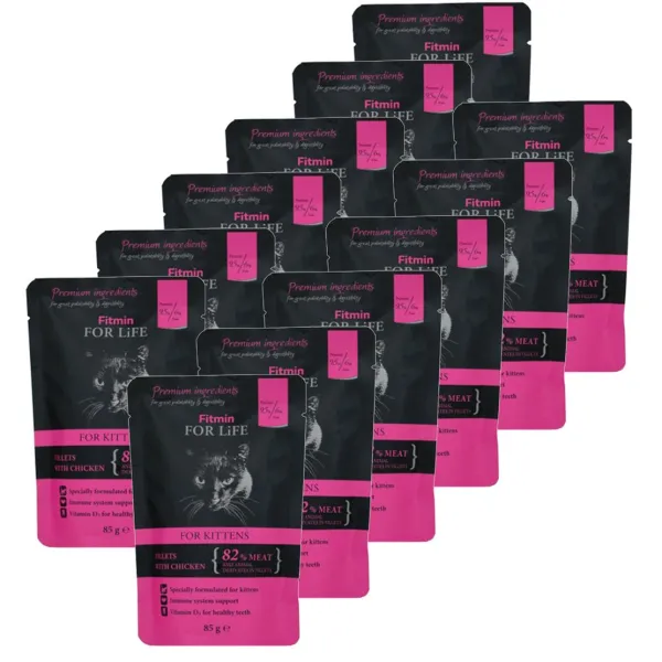 Fitmin For Life Kitten kapsička 12 x 85 g