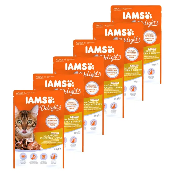 Iams Cat chicken & turkey 6 x 85 g