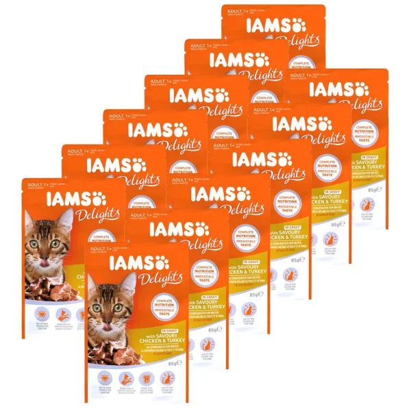 Iams Cat chicken & turkey 12 x 85 g