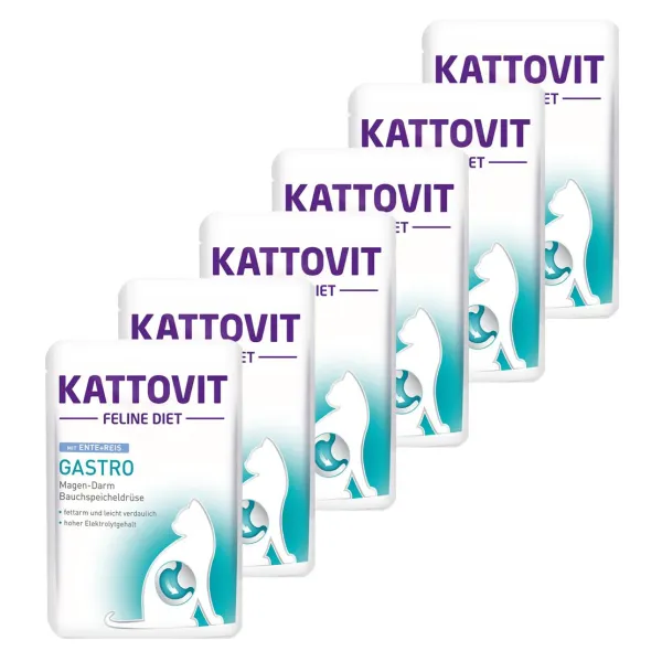 Kattovit Gastro kapsička kačka + ryža 6 x 85 g