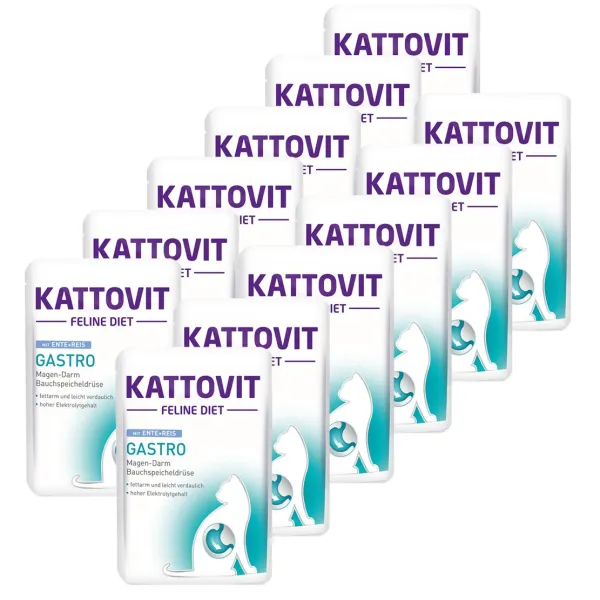 Kattovit Gastro kapsička kačka + ryža 12 x 85 g