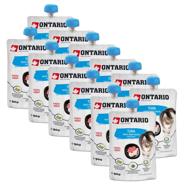 Ontario Kitten tuna tasty meat paste 12 x 90 g