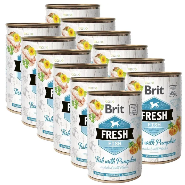 Konzerva Brit Fresh Fish with Pumpkin 12 x 400 g