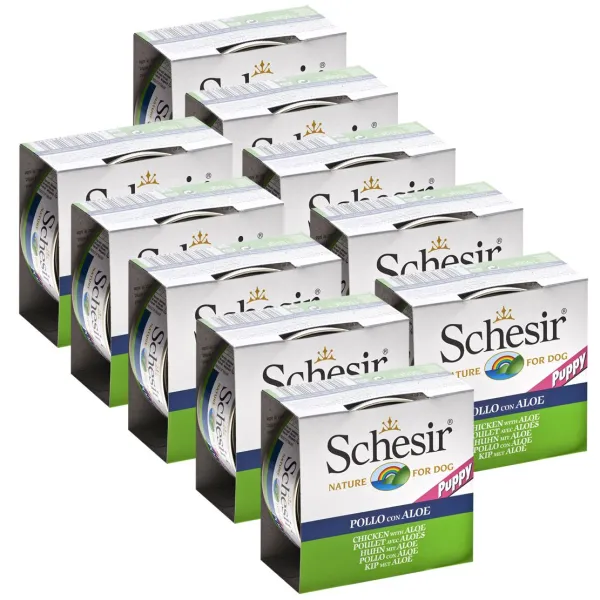Schesir dog puppy kura s aloe vera 10 x 150 g