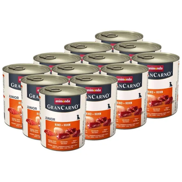 Animonda GranCarno Original Junior hovädzie + kura - 12 x 800 g