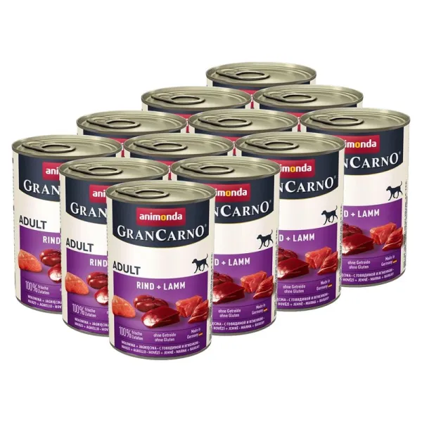 Animonda GranCarno Original Adult hovädzie mäso a jahňa - 12 x 400g