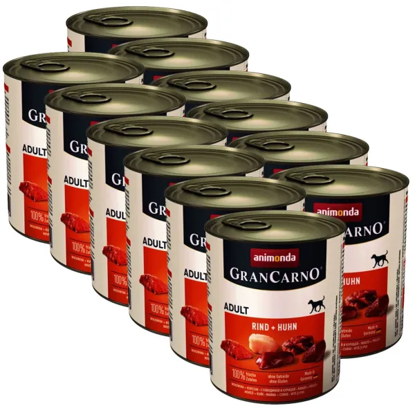 Animonda GranCarno Original Adult hovädzie mäso a kura - 12 x 800g