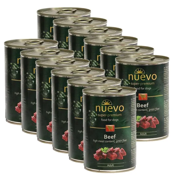 Konzerva NUEVO DOG Adult Beef 12 x 400 g
