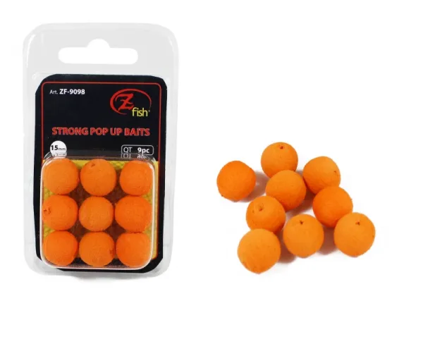 Zfish Penová Nástraha Foam Pop up Baits Orange 15mm