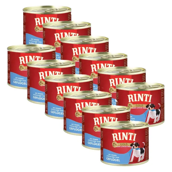 Konzerva Rinti Gold Junior hydina 12 x 185 g