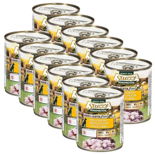 Konzerva STUZZY Dog Monoprotein - kuracie, 12 x 800g