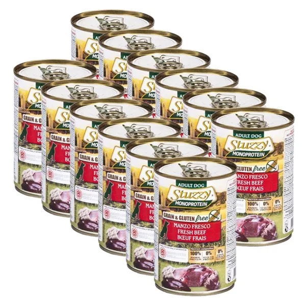 Konzerva STUZZY Dog Monoprotein - hovädzie, 12 x 400g