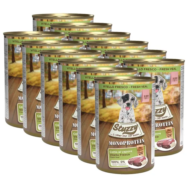 Konzerva STUZZY Puppy Monoprotein - teľacie, 12 x 400g