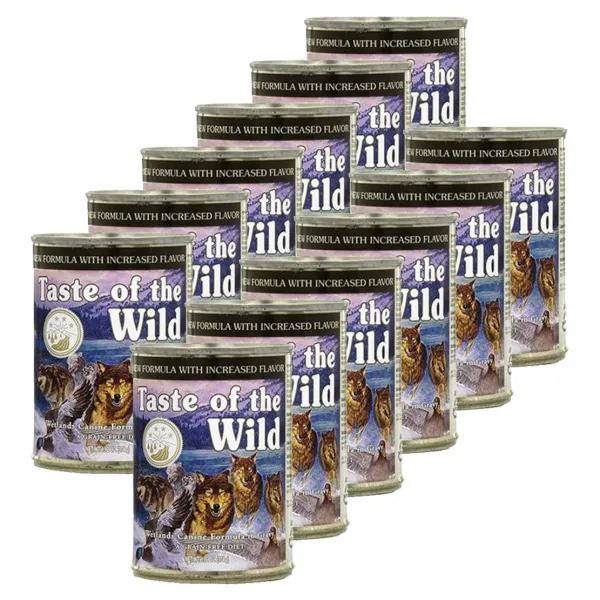 TASTE OF THE WILD Wetlands Canine - konzerva, 12 x 390g
