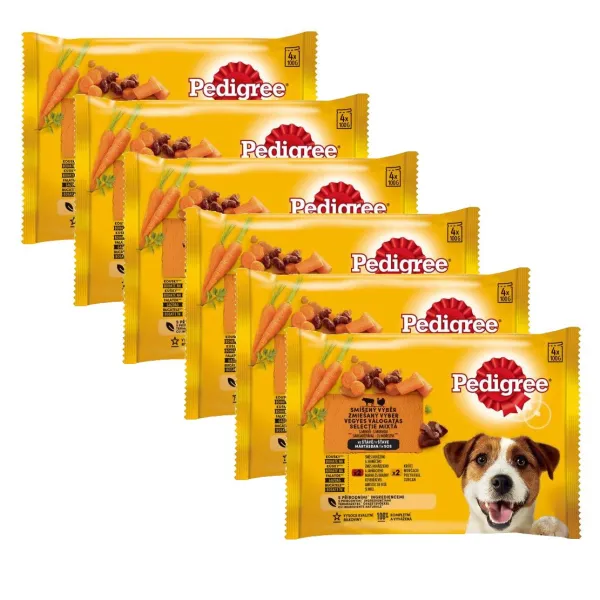 Pedigree mix kapsičiek v šťave 6 x (4 x 100 g)
