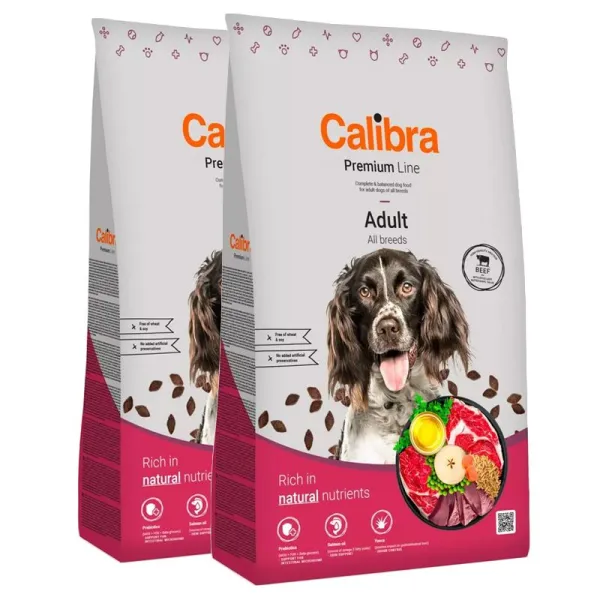 Calibra Dog Premium Line Adult Beef 2 x 12 kg