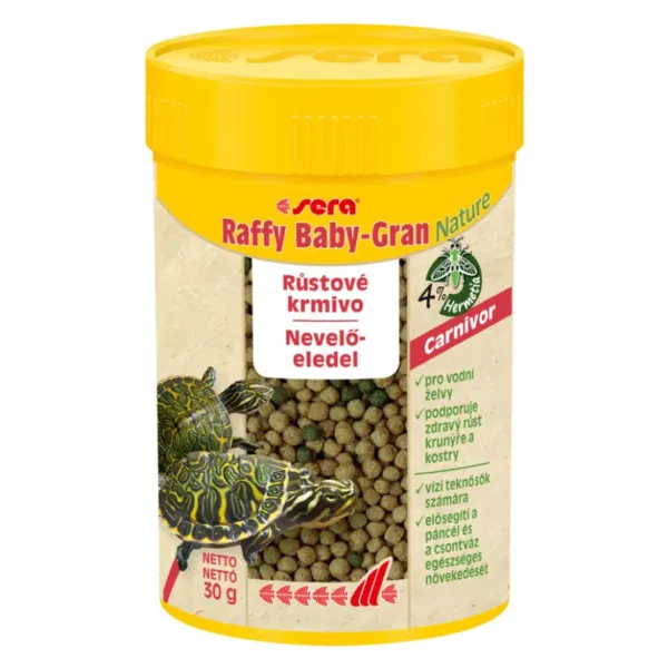 Sera raffy baby gran Nature - krmivo pre mladé korytnačky - 100 ml