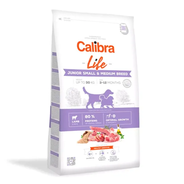Calibra Dog Life Junior Small & Medium Breed Lamb 12 kg