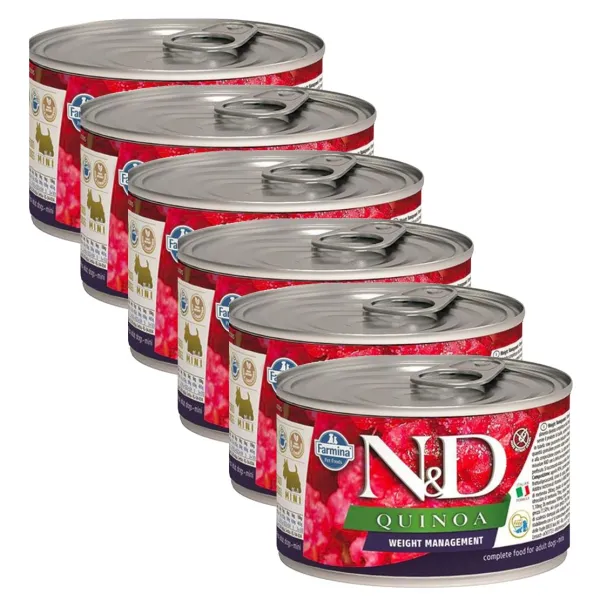 Farmina N&D dog Quinoa Mini Weight Management 6 x 140 g