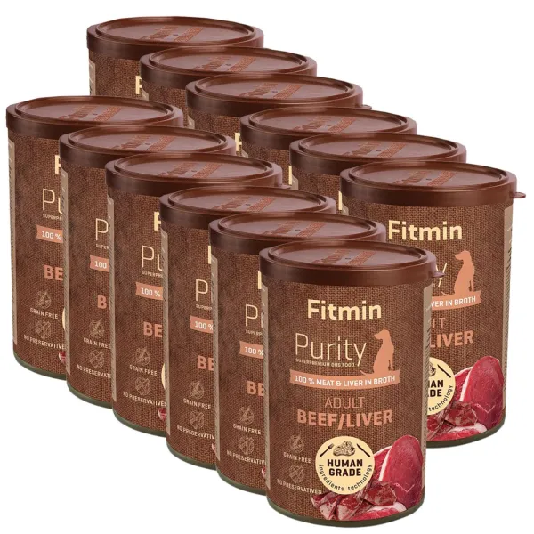 Fitmin Purity Adult Beef / Liver 12 x 400 g