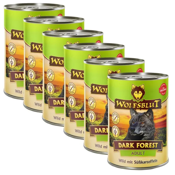 Konzerva WOLFSBLUT Dark Forest Adult Wild 6 x 395 g