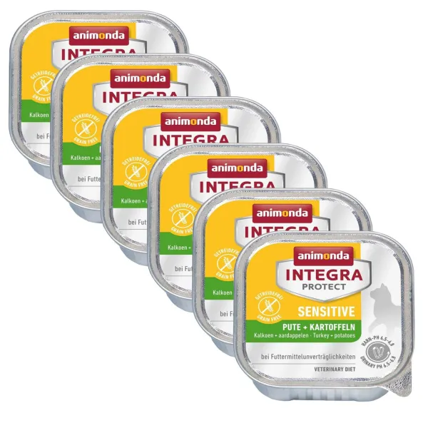 Animonda INTEGRA Protect dog Sensitive morčacie s paštrnákom 6 x 150 g