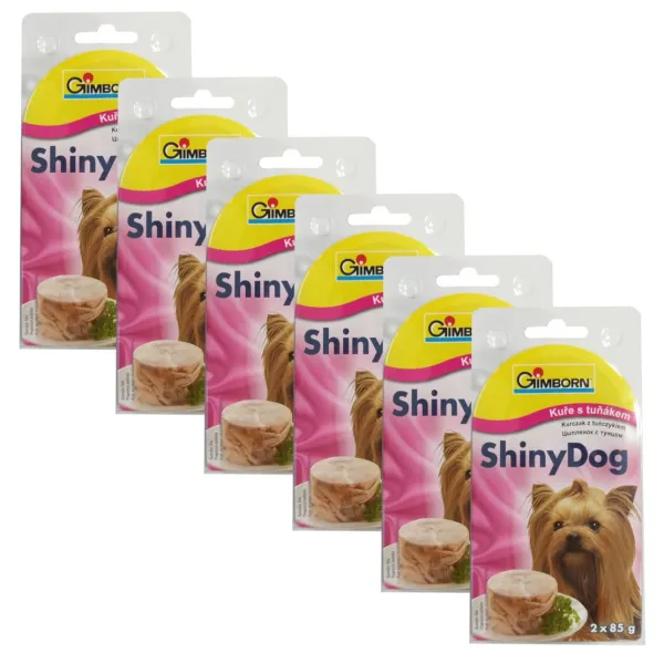 GimBorn ShinyDog kura + tuniak 6 x (2 x 85 g)