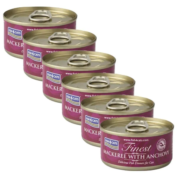 Fish4cats Finest Mackerel & Anchovy 6 x 70 g