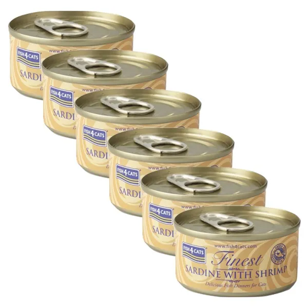 Fish4cats Finest Sardine & Shrimp 6 x 70 g