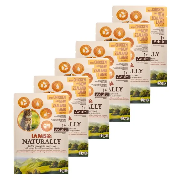IAMS Naturally Chicken & Lamb 6 x 85 g