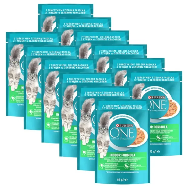 Purina ONE Indoor kapsička pre mačky tuniak v šťave 12x85 g