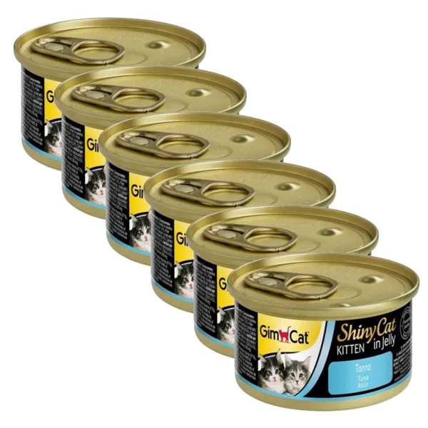 GimCat ShinyCat Kitten Tuniak 6 x 70 g