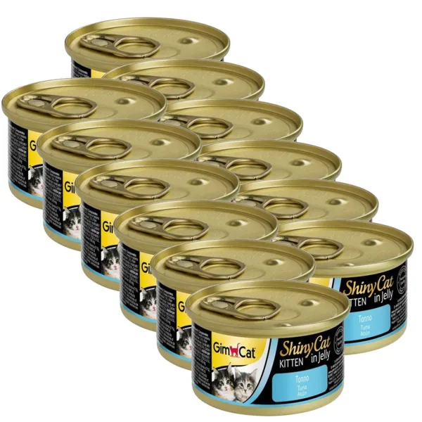 GimCat ShinyCat Kitten Tuniak 12 x 70 g