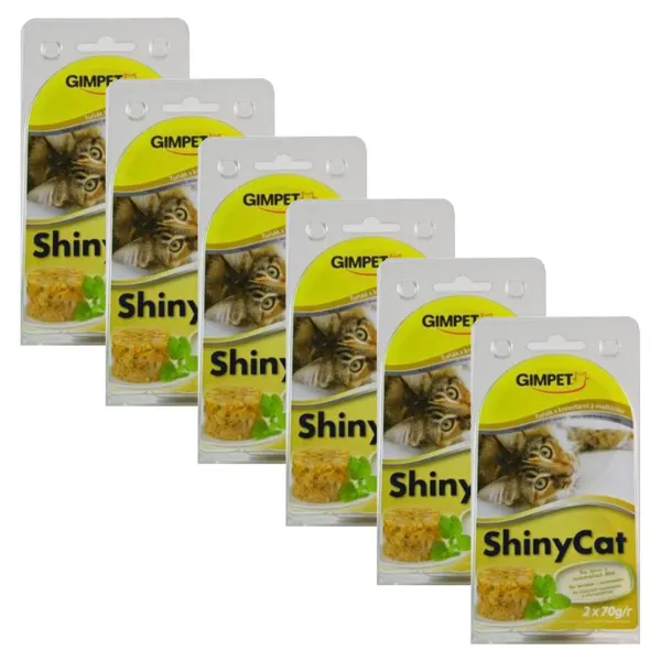 GimCat ShinyCat tuniak + krevety + slad 12 x 70 g