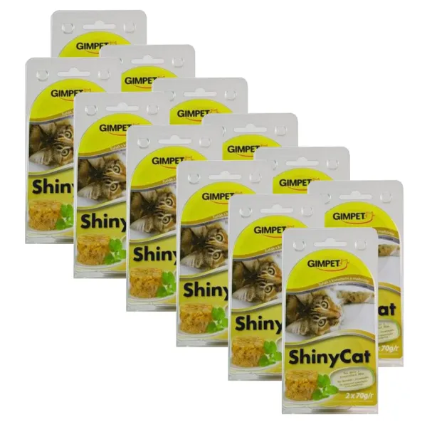 GimCat ShinyCat tuniak + krevety + slad 24 x 70 g