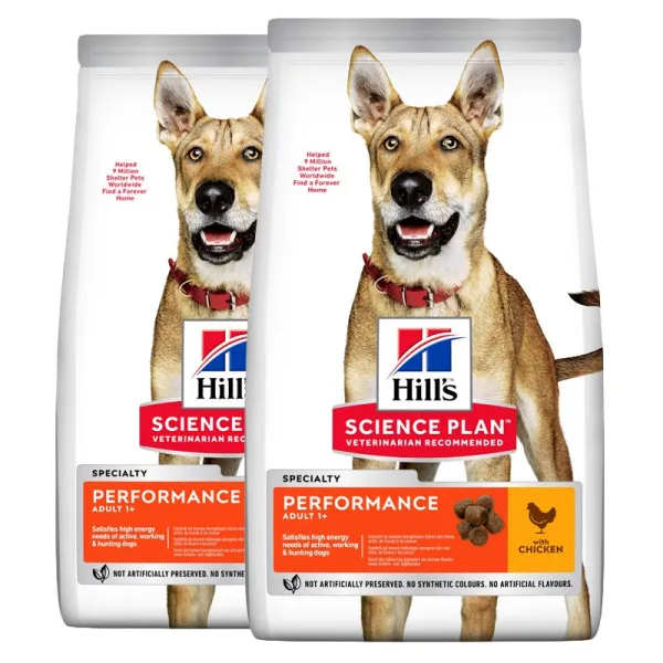 Hill's Science Plan Performance granule pre dospelých psov s kuracím 2 x 14 kg