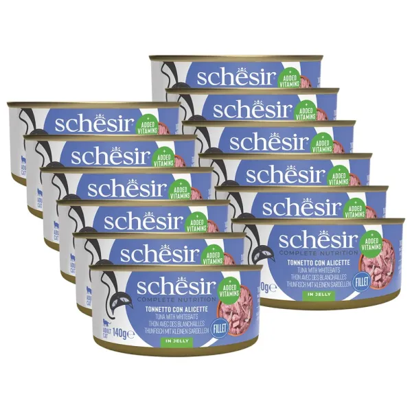 Schesir cat tuniak so sleďom v želé 12 x 140 g