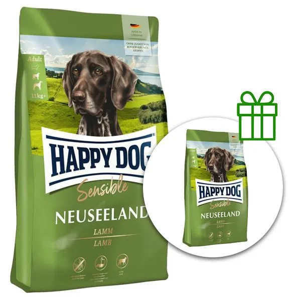 Happy Dog Sensible Neuseeland 12,5 kg + 3 kg ZADARMO
