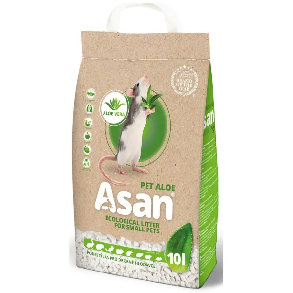 Asan Pet Aloe podstielka pre hlodavce 10 L