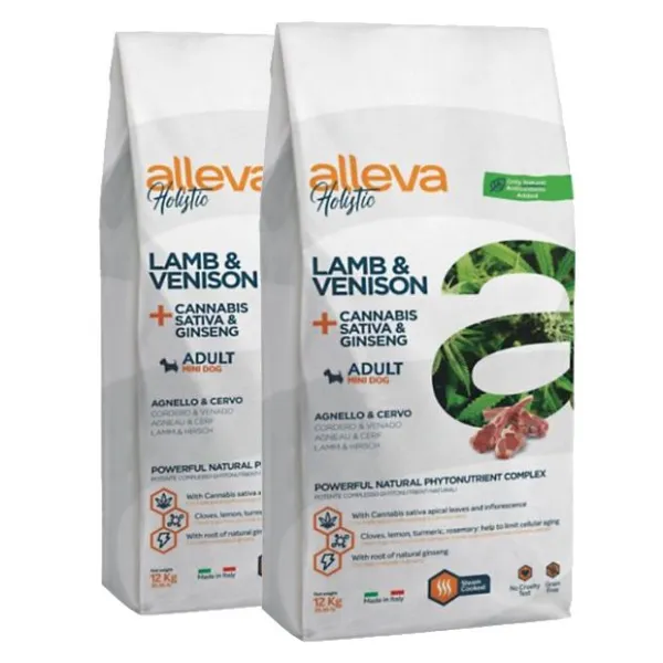 Alleva HOLISTIC dog lamb & venison adult mini 2 x 12 kg